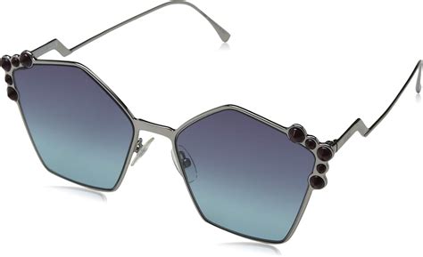 fendi ff 0261s|Fendi FF0261/S 6LB Ruthenium FF0261/S Square Sunglasses .